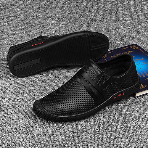 Men's Loafers & Slip-Ons Comfort Loafers Crib Shoes Drive Shoes Casual Daily Walking Shoes Nappa Leather Breathable Non-slipping Wear Proof Black Spring
Men's Loafers & Slip-Ons Comfort Loafers Crib Shoes Drive Shoes Casual Daily Walking Shoes Nappa Leather Breathable Non-slipping Wear Proof Black Spring