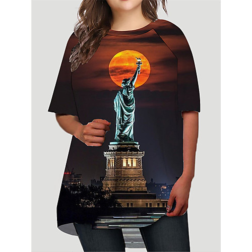 Women's Plus Size Dresses T Shirt Dress Tee Dress Short Mini Dress Half Sleeve Graphic Portrait Print Basic Fall Black XL XXL 3XL 4XL 5XL / Holiday
Women's Plus Size Dresses T Shirt Dress Tee Dress Short Mini Dress Half Sleeve Graphic Portrait Print Basic Fall Black XL XXL 3XL 4XL 5XL / Holiday