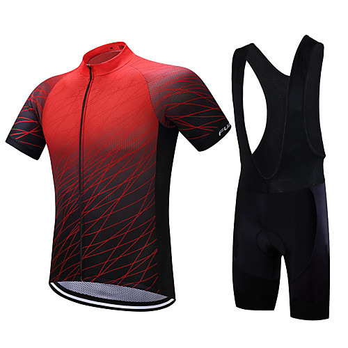 FUALRNY Men's Short Sleeve Cycling Jersey with Bib Shorts Black / Red Blue Orange Gradient Bike Quick Dry Sports Gradient Mountain Bike MTB Road Bike Cycling Clothing Apparel / Stretchy / Advanced
FUALRNY Men's Short Sleeve Cycling Jersey with Bib Shorts Black / Red Blue Orange Gradient Bike Quick Dry Sports Gradient Mountain Bike MTB Road Bike Cycling Clothing Apparel / Stretchy / Advanced
