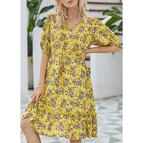 Women's A Line Dress Short Mini Dress Red Yellow Navy Blue Short Sleeve Color Block Print Summer V Neck Casual 2021 S M L XL
Women's A Line Dress Short Mini Dress Red Yellow Navy Blue Short Sleeve Color Block Print Summer V Neck Casual 2021 S M L XL