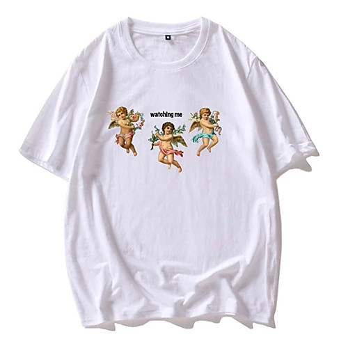 Men's Tee T shirt Hot Stamping Graphic Prints Angel Print Short Sleeve Casual Tops 100% Cotton Basic Designer Big and Tall White
Men's Tee T shirt Hot Stamping Graphic Prints Angel Print Short Sleeve Casual Tops 100% Cotton Basic Designer Big and Tall White