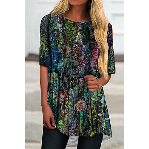 Women's T Shirt Dress Tee Dress Short Mini Dress Purple Half Sleeve Floral Print Print Spring Summer Round Neck Casual 2021 S M L XL XXL 3XL
Women's T Shirt Dress Tee Dress Short Mini Dress Purple Half Sleeve Floral Print Print Spring Summer Round Neck Casual 2021 S M L XL XXL 3XL