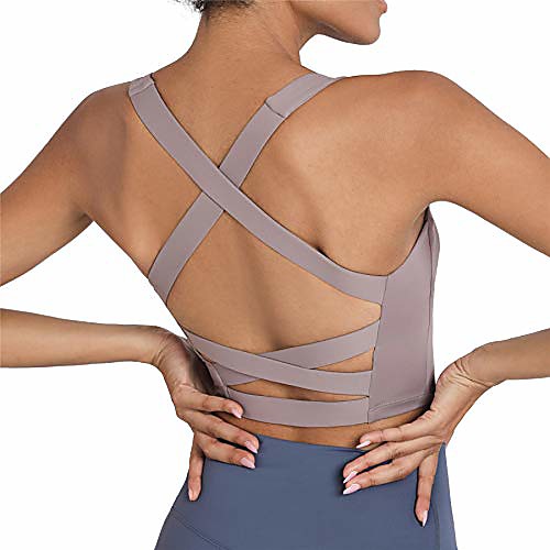romansong strappy yoga sports bras for women padded criss-cross back tank tops,women's sexy running workout bra with removable cups
romansong strappy yoga sports bras for women padded criss-cross back tank tops,women's sexy running workout bra with removable cups