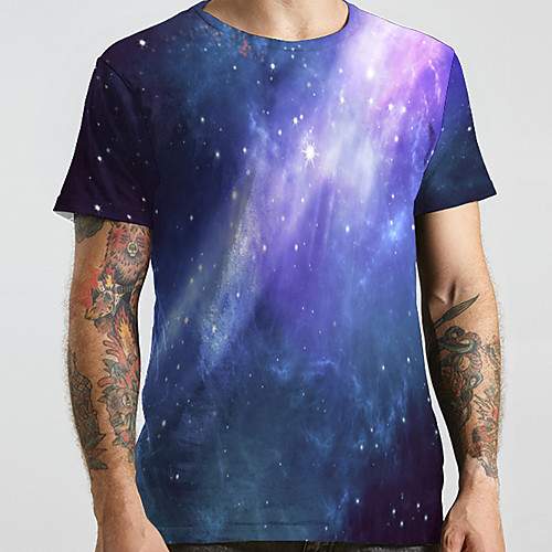 Men's Unisex Tee T shirt 3D Print Galaxy Graphic Prints Plus Size Print Short Sleeve Casual Tops Basic Designer Big and Tall Light Purple
Men's Unisex Tee T shirt 3D Print Galaxy Graphic Prints Plus Size Print Short Sleeve Casual Tops Basic Designer Big and Tall Light Purple