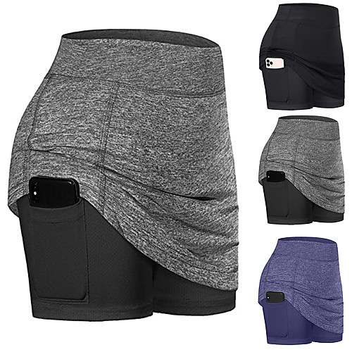 Women's Athletic Skort Running Skirt Athletic Bottoms 2 in 1 with Phone Pocket Liner Spandex Gym Workout Running Jogging Training Exercise Breathable Quick Dry Moisture Wicking Sport Solid Colored
Women's Athletic Skort Running Skirt Athletic Bottoms 2 in 1 with Phone Pocket Liner Spandex Gym Workout Running Jogging Training Exercise Breathable Quick Dry Moisture Wicking Sport Solid Colored