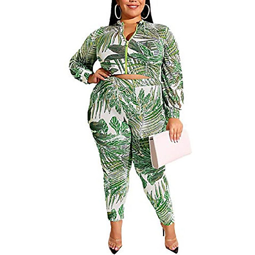 samachica women casual african floral print zipper 2 piece boho crop long pants set plus size outfits green 3xl
samachica women casual african floral print zipper 2 piece boho crop long pants set plus size outfits green 3xl