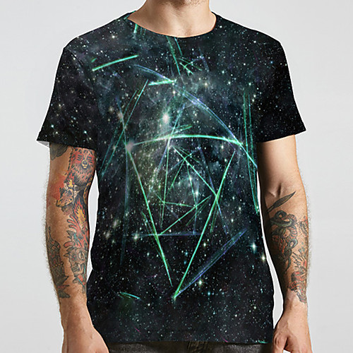 Men's Unisex Tee T shirt 3D Print Galaxy Graphic Prints Plus Size Print Short Sleeve Casual Tops Basic Designer Big and Tall Black
Men's Unisex Tee T shirt 3D Print Galaxy Graphic Prints Plus Size Print Short Sleeve Casual Tops Basic Designer Big and Tall Black