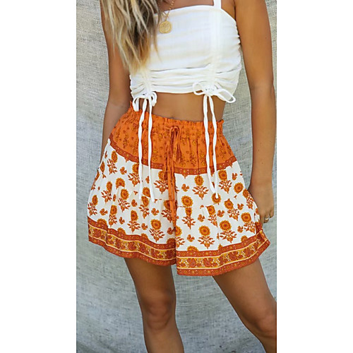 Women's Streetwear Chino Comfort Holiday Weekend Shorts Pants Floral Graphic Color Block Short Elastic Drawstring Design Print Orange Green
Women's Streetwear Chino Comfort Holiday Weekend Shorts Pants Floral Graphic Color Block Short Elastic Drawstring Design Print Orange Green