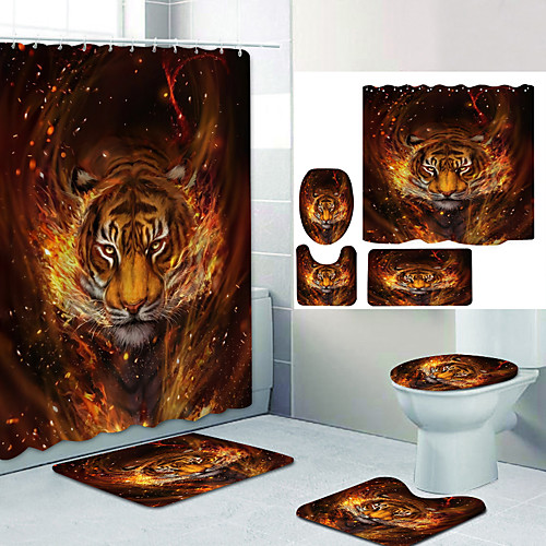 Look At Digital Printing Four-piece Set Shower Curtains and Hooks Modern Polyester Machine Made Waterproof Bathroom
Look At Digital Printing Four-piece Set Shower Curtains and Hooks Modern Polyester Machine Made Waterproof Bathroom