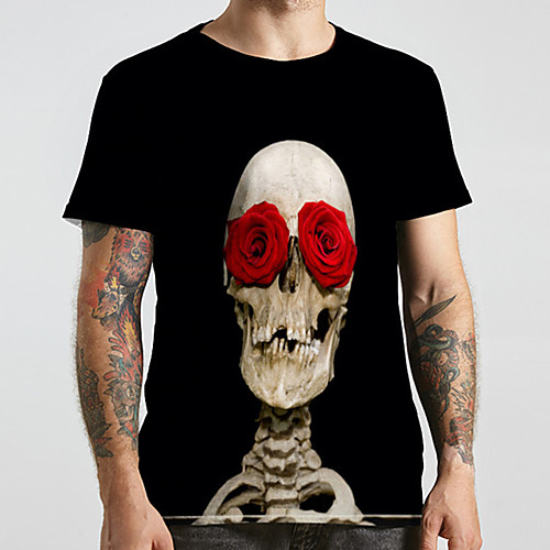Men's Unisex Tee T shirt 3D Print Floral Graphic Prints Skull Plus Size Print Short Sleeve Casual Tops Fashion Designer Big and Tall Black
Men's Unisex Tee T shirt 3D Print Floral Graphic Prints Skull Plus Size Print Short Sleeve Casual Tops Fashion Designer Big and Tall Black