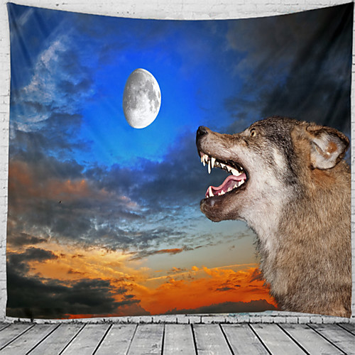 Wolf In The Night Light Wall Tapestry Art Decor Blanket Curtain Hanging Home Bedroom Living Room Decoration Beautiful View From The Window
Wolf In The Night Light Wall Tapestry Art Decor Blanket Curtain Hanging Home Bedroom Living Room Decoration Beautiful View From The Window