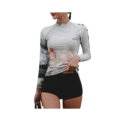 Women's Rashguard Swimsuit Spandex Swimwear Quick Dry Breathable Long Sleeve 2 Piece - Swimming Surfing Water Sports Tie Dye Autumn / Fall Spring Summer
Women's Rashguard Swimsuit Spandex Swimwear Quick Dry Breathable Long Sleeve 2 Piece - Swimming Surfing Water Sports Tie Dye Autumn / Fall Spring Summer