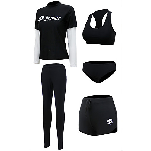 Women's Rash Guard Dive Skin Suit Swimwear Quick Dry Breathable Long Sleeve 5-Piece - Swimming Diving Surfing Patchwork Autumn / Fall Spring Summer
Women's Rash Guard Dive Skin Suit Swimwear Quick Dry Breathable Long Sleeve 5-Piece - Swimming Diving Surfing Patchwork Autumn / Fall Spring Summer