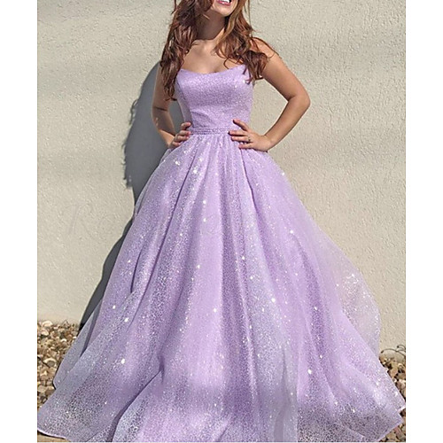A-Line Sparkle Elegant Engagement Prom Dress Spaghetti Strap Sleeveless Floor Length Tulle Sequined with Pleats Sequin 2021
A-Line Sparkle Elegant Engagement Prom Dress Spaghetti Strap Sleeveless Floor Length Tulle Sequined with Pleats Sequin 2021