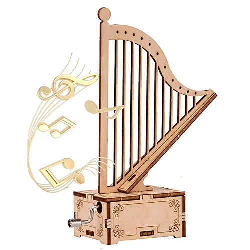 3D Puzzle Music Box Model Building Kit Harp 1 pcs Gift DIY Home Decor Wooden For Kid's Adults' Boys and Girls
3D Puzzle Music Box Model Building Kit Harp 1 pcs Gift DIY Home Decor Wooden For Kid's Adults' Boys and Girls