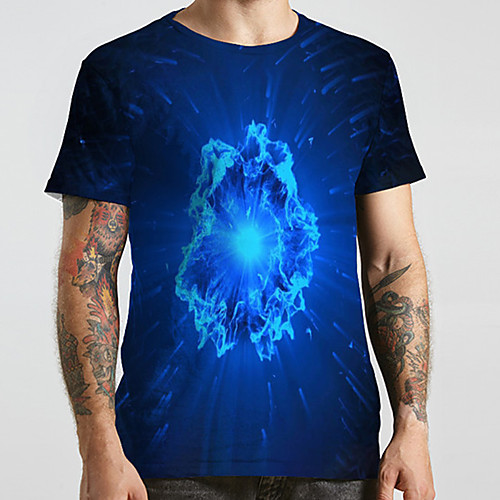 Men's Unisex Tee T shirt 3D Print Graphic Prints Interstellar Plus Size Print Short Sleeve Casual Tops Basic Designer Big and Tall Blue
Men's Unisex Tee T shirt 3D Print Graphic Prints Interstellar Plus Size Print Short Sleeve Casual Tops Basic Designer Big and Tall Blue