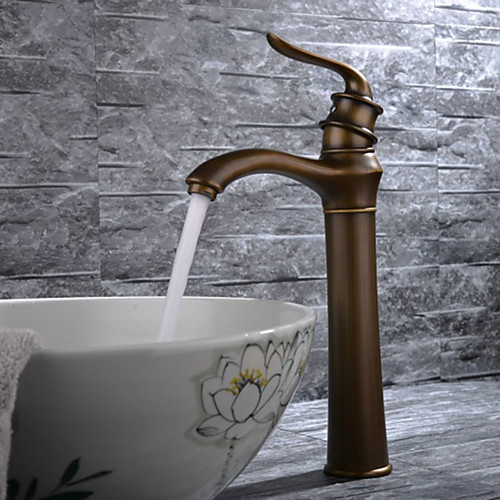 Bathroom Sink Faucet - Classic Antique Brass Free Standing Single Handle One HoleBath Taps
Bathroom Sink Faucet - Classic Antique Brass Free Standing Single Handle One HoleBath Taps