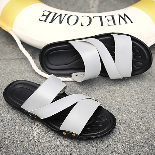 Men's Clogs & Mules Flat Sandals Casual Daily Water Shoes PU Breathable Non-slipping Wear Proof White Black Yellow Summer
Men's Clogs & Mules Flat Sandals Casual Daily Water Shoes PU Breathable Non-slipping Wear Proof White Black Yellow Summer