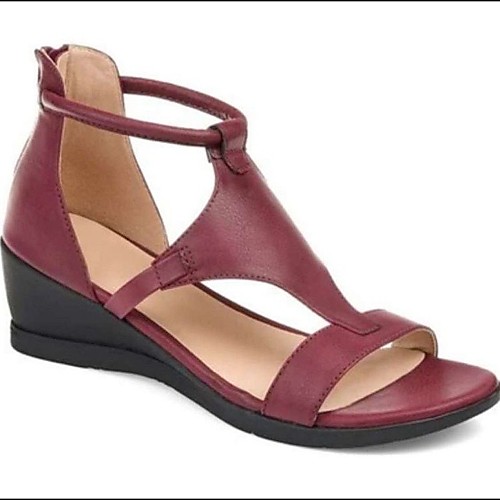 Women's Sandals Boho Bohemia Beach Flat Heel Round Toe PU Color Block Dark Red Black Yellow
Women's Sandals Boho Bohemia Beach Flat Heel Round Toe PU Color Block Dark Red Black Yellow