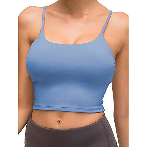 workout crop tops for women longline camisole shirts teen girl summer seamless padded sports bra for gym/yoga/running blue
workout crop tops for women longline camisole shirts teen girl summer seamless padded sports bra for gym/yoga/running blue