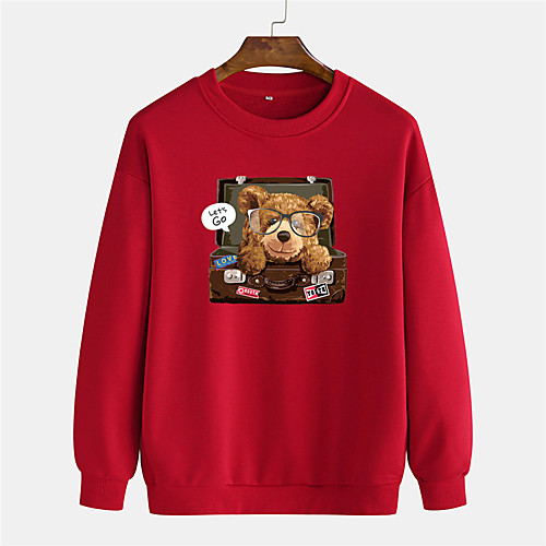 Men's Pullover Sweatshirt Cartoon Graphic Prints Bear 3D Sports & Outdoor Daily Sports Hot Stamping Basic Casual Hoodies Sweatshirts Black Red Yellow
Men's Pullover Sweatshirt Cartoon Graphic Prints Bear 3D Sports & Outdoor Daily Sports Hot Stamping Basic Casual Hoodies Sweatshirts Black Red Yellow