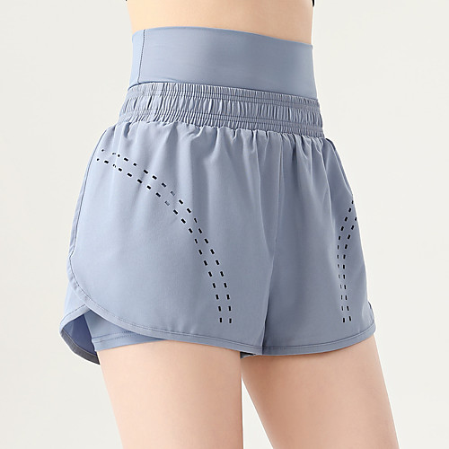 Women's High Waist Yoga Shorts 2 in 1 Elastic Waistband Shorts Quick Dry Breathable Solid Color White Black Blue Spandex Yoga Fitness Gym Workout Sports Activewear / Athletic / Athleisure
Women's High Waist Yoga Shorts 2 in 1 Elastic Waistband Shorts Quick Dry Breathable Solid Color White Black Blue Spandex Yoga Fitness Gym Workout Sports Activewear / Athletic / Athleisure