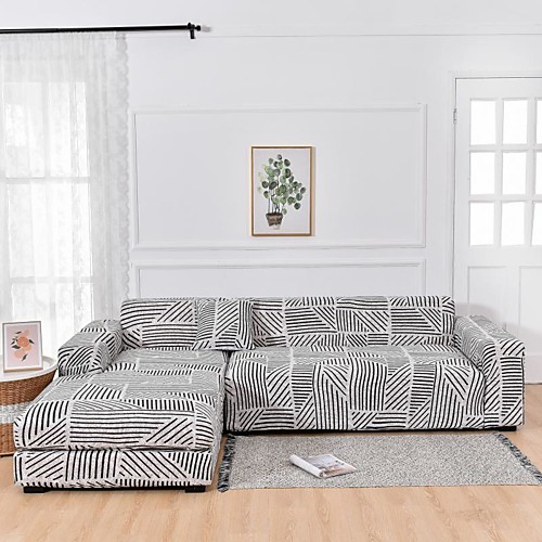 Bohemian Stripe Print Dustproof All-powerful Stretch L Shape Sofa Cover Super Soft Fabric Sofa Furniture Protector with One Free Boster Case
Bohemian Stripe Print Dustproof All-powerful Stretch L Shape Sofa Cover Super Soft Fabric Sofa Furniture Protector with One Free Boster Case