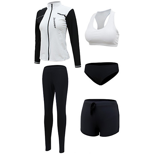 Women's Rash Guard Dive Skin Suit Swimwear Quick Dry Breathable Long Sleeve Front Zip 5-Piece - Swimming Diving Surfing Patchwork Autumn / Fall Spring Summer
Women's Rash Guard Dive Skin Suit Swimwear Quick Dry Breathable Long Sleeve Front Zip 5-Piece - Swimming Diving Surfing Patchwork Autumn / Fall Spring Summer