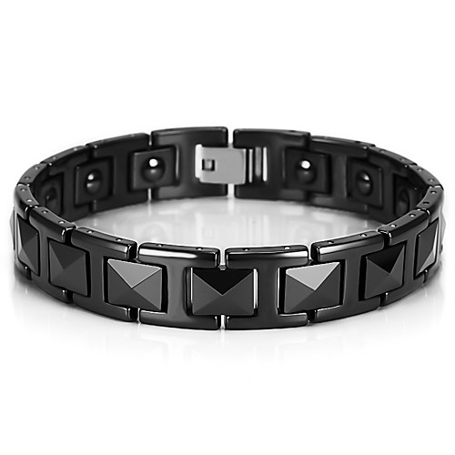 pyramid shape bracelet black ceramic magnet bracelet for boys simple casting men's jewelry
pyramid shape bracelet black ceramic magnet bracelet for boys simple casting men's jewelry