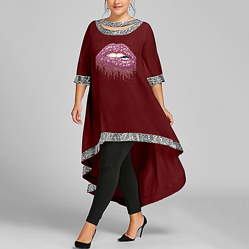 Women's Plus Size Dresses Swing Dress Maxi long Dress 3/4 Length Sleeve Graphic Patchwork Boho Spring & Summer White Black Wine XL XXL 3XL 4XL 5XL
Women's Plus Size Dresses Swing Dress Maxi long Dress 3/4 Length Sleeve Graphic Patchwork Boho Spring & Summer White Black Wine XL XXL 3XL 4XL 5XL