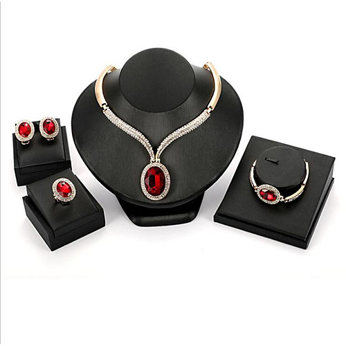 Women's Synthetic Ruby Bridal Jewelry Sets Briolette Flower Stylish Gold Plated Earrings Jewelry Gold For Wedding Anniversary Party Evening Festival 1 set
Women's Synthetic Ruby Bridal Jewelry Sets Briolette Flower Stylish Gold Plated Earrings Jewelry Gold For Wedding Anniversary Party Evening Festival 1 set