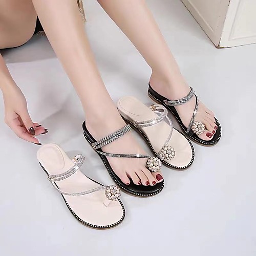 Women's Sandals Block Heel Round Toe PU Pearl Imitation Pearl Flower Floral Black Beige
Women's Sandals Block Heel Round Toe PU Pearl Imitation Pearl Flower Floral Black Beige