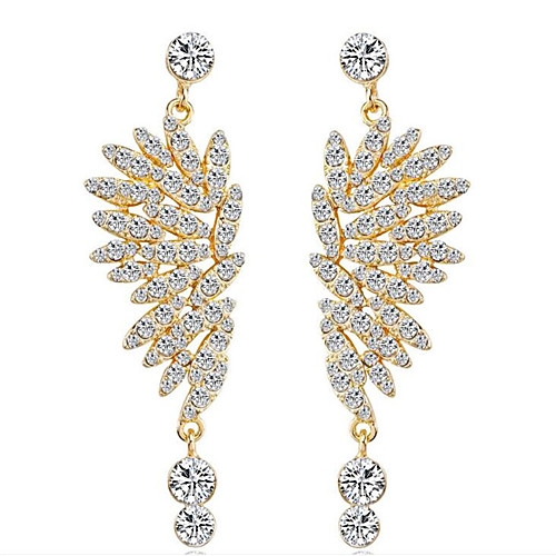 Women's Cubic Zirconia Drop Earrings Tassel Fringe Stylish Gold Plated Earrings Jewelry White / Gold For Party Evening Prom Birthday Festival 1 Pair
Women's Cubic Zirconia Drop Earrings Tassel Fringe Stylish Gold Plated Earrings Jewelry White / Gold For Party Evening Prom Birthday Festival 1 Pair