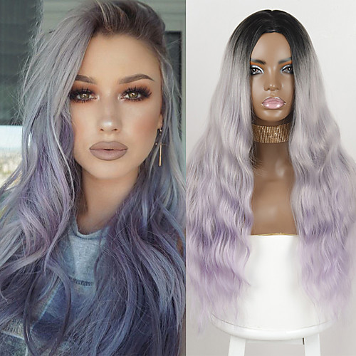 Synthetic Wig Deep Wave Middle Part Wig Medium Length Ombre Purple Synthetic Hair Women's Cosplay Party Fashion Purple
Synthetic Wig Deep Wave Middle Part Wig Medium Length Ombre Purple Synthetic Hair Women's Cosplay Party Fashion Purple