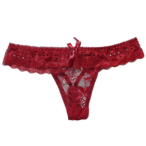 Women's 1 Piece Beaded / Lace G-strings & Thongs Panties Low Waist White Black Blue One-Size
Women's 1 Piece Beaded / Lace G-strings & Thongs Panties Low Waist White Black Blue One-Size