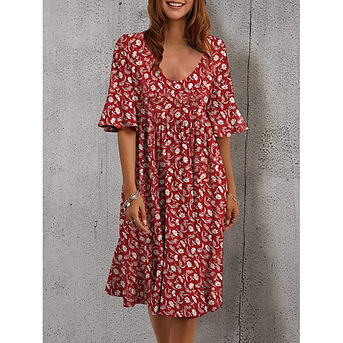 2021 cross-border wish amazon ebay new half-sleeved elegant dress cross-border printed loose mid-length skirt
2021 cross-border wish amazon ebay new half-sleeved elegant dress cross-border printed loose mid-length skirt