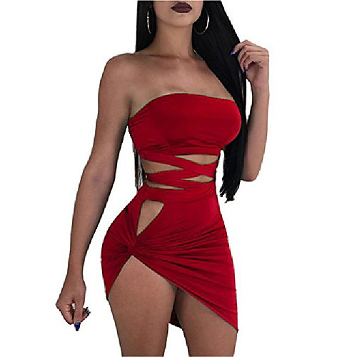 allonly women's sexy off shoulder sleeveless hollow cutout bandage wrapped bodycon club party mini dress red
allonly women's sexy off shoulder sleeveless hollow cutout bandage wrapped bodycon club party mini dress red