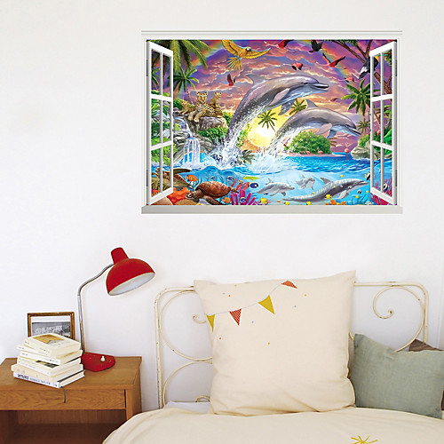 3D New Fake Window Wall Stickers Dolphin Diving Animal Park Living Room Bedroom Corridor Decoration Can Be Removed Stickers
3D New Fake Window Wall Stickers Dolphin Diving Animal Park Living Room Bedroom Corridor Decoration Can Be Removed Stickers