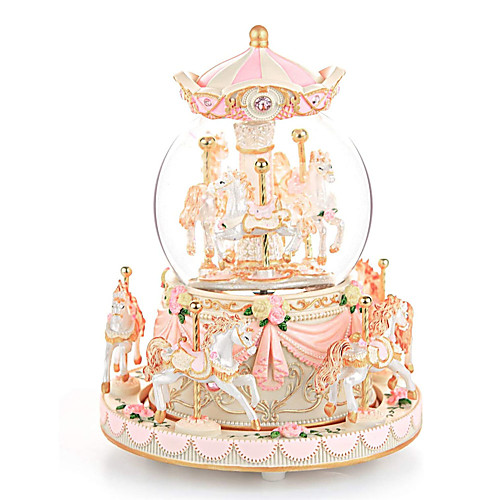 Music Box Carousel Music Box 1 pcs Gift Music & Light Color Changing Resin For Kid's Adults' Boys and Girls
Music Box Carousel Music Box 1 pcs Gift Music & Light Color Changing Resin For Kid's Adults' Boys and Girls