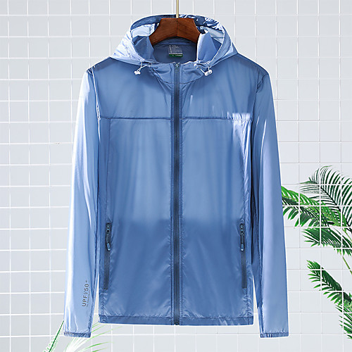 Men's Hiking Windbreaker Outdoor Solid Color Waterproof Windproof Breathable Quick Dry Top Full Length Visible Zipper Hunting Fishing Climbing White Light Grey Dark Blue Light Blue
Men's Hiking Windbreaker Outdoor Solid Color Waterproof Windproof Breathable Quick Dry Top Full Length Visible Zipper Hunting Fishing Climbing White Light Grey Dark Blue Light Blue