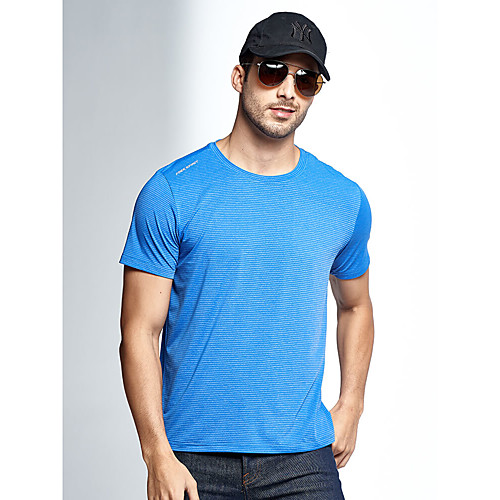 Men's T shirt Hiking Tee shirt Short Sleeve Tee Tshirt Top Outdoor Lightweight Breathable Quick Dry Sweat wicking Autumn / Fall Spring POLY Chinlon Black Blue Dark Blue Hunting Fishing Climbing
Men's T shirt Hiking Tee shirt Short Sleeve Tee Tshirt Top Outdoor Lightweight Breathable Quick Dry Sweat wicking Autumn / Fall Spring POLY Chinlon Black Blue Dark Blue Hunting Fishing Climbing