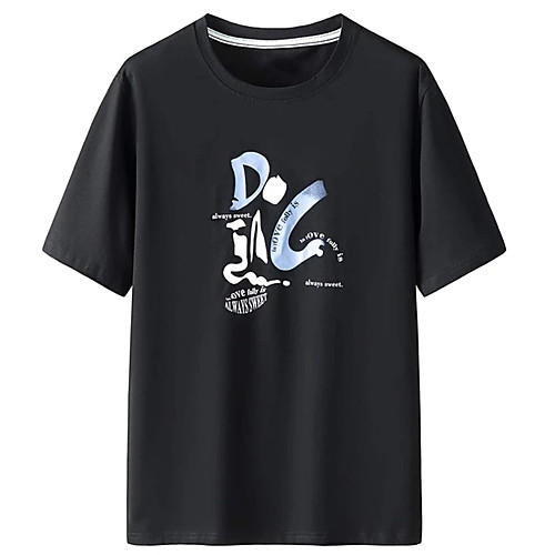 Men's Unisex Tee T shirt Hot Stamping Abstract Graphic Prints Letter Plus Size Print Short Sleeve Casual Tops 100% Cotton Basic Designer Big and Tall Black
Men's Unisex Tee T shirt Hot Stamping Abstract Graphic Prints Letter Plus Size Print Short Sleeve Casual Tops 100% Cotton Basic Designer Big and Tall Black
