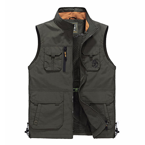 Men's Hiking Tee shirt Sleeveless V Neck Vest / Gilet Outdoor Breathable Anti-tear Multi-Pockets Autumn / Fall Winter Polyester Solid Color Army Green Khaki Dark Navy Fishing Climbing Camping
Men's Hiking Tee shirt Sleeveless V Neck Vest / Gilet Outdoor Breathable Anti-tear Multi-Pockets Autumn / Fall Winter Polyester Solid Color Army Green Khaki Dark Navy Fishing Climbing Camping