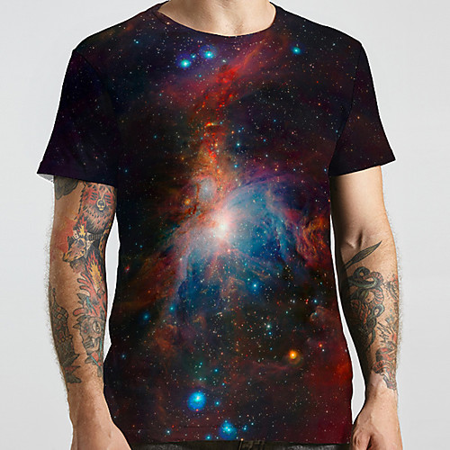 Men's Unisex Tee T shirt 3D Print Galaxy Graphic Prints Plus Size Print Short Sleeve Casual Tops Basic Designer Big and Tall Black / Red
Men's Unisex Tee T shirt 3D Print Galaxy Graphic Prints Plus Size Print Short Sleeve Casual Tops Basic Designer Big and Tall Black / Red
