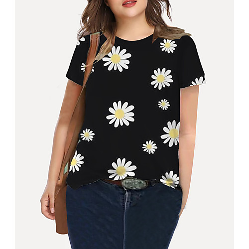Women's Plus Size Print Cat Graphic Animal T shirt Large Size Crewneck Short Sleeve Basic Tops XL XXL 3XL White Black Big Size
Women's Plus Size Print Cat Graphic Animal T shirt Large Size Crewneck Short Sleeve Basic Tops XL XXL 3XL White Black Big Size