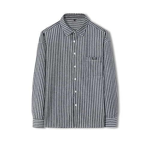 Men's Shirt Striped Button-Down Long Sleeve Casual Tops Casual Soft Comfortable Light gray Dark Gray
Men's Shirt Striped Button-Down Long Sleeve Casual Tops Casual Soft Comfortable Light gray Dark Gray