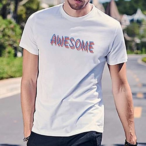 Men's Tee T shirt Hot Stamping Graphic Prints Letter Print Short Sleeve Casual Tops 100% Cotton Basic Designer Big and Tall White
Men's Tee T shirt Hot Stamping Graphic Prints Letter Print Short Sleeve Casual Tops 100% Cotton Basic Designer Big and Tall White