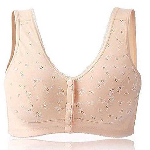 mixzones medium elderly women front button snap closure bras wireless cotton ultra soft cup underwear (36bc, beige)
mixzones medium elderly women front button snap closure bras wireless cotton ultra soft cup underwear (36bc, beige)