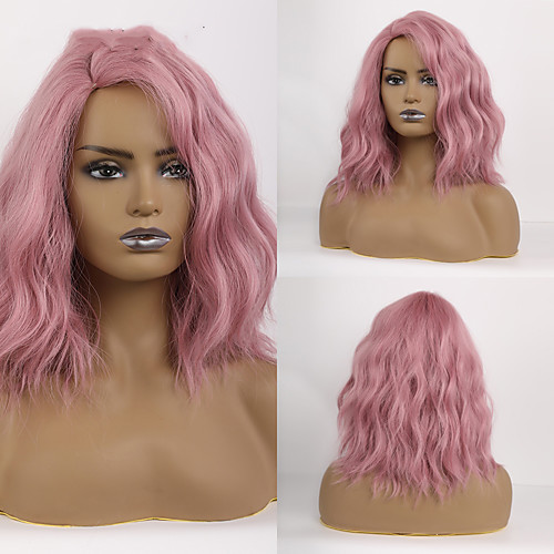 Synthetic Wig Deep Wave Bob Side Part Wig Short Pink Synthetic Hair Women's Cosplay Party Fashion Pink
Synthetic Wig Deep Wave Bob Side Part Wig Short Pink Synthetic Hair Women's Cosplay Party Fashion Pink