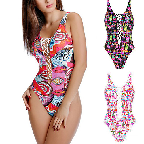 Women's One Piece Swimsuit Spandex Swimwear Bodysuit Quick Dry Breathable Sleeveless Backless - Swimming Surfing Water Sports Floral / Botanical Summer
Women's One Piece Swimsuit Spandex Swimwear Bodysuit Quick Dry Breathable Sleeveless Backless - Swimming Surfing Water Sports Floral / Botanical Summer